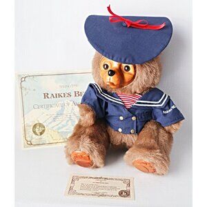 Vintage Robert Raikes Bears - Christopher - 1986 Box & Certificate of Authentici